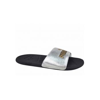 Papuci dama  Cool Cat 2.0 - Sintetic - Argintiu/Negru