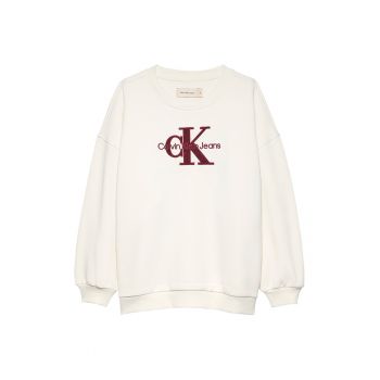 Bluza de trening sport cu aplicatie din material terry