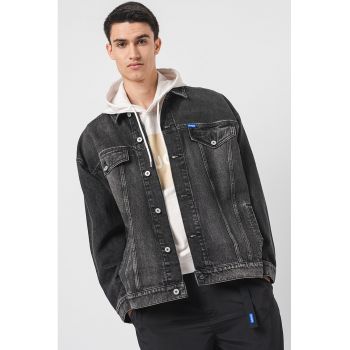 Jacheta-camasa supradimensionata de denim de firma originala