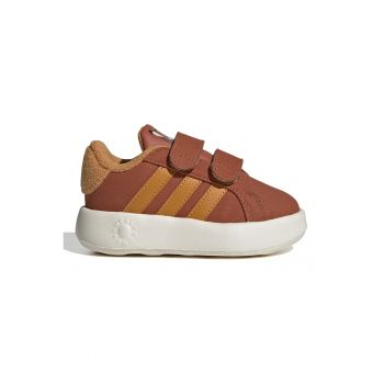 Pantofi sport de piele ecologica cu velcro Grand Court