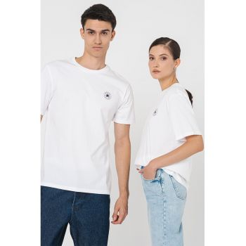 Tricou unisex de bumbac cu logo discret