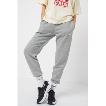 Pantaloni de trening cu model uni si snur