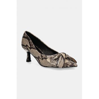 Answear Lab pantofi cu toc culoarea maro ieftini