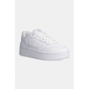 Lacoste sneakers din piele T-Clip Platform culoarea alb, 48SFA0046