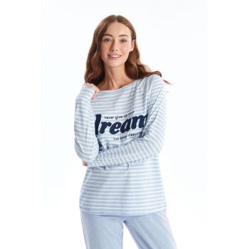 Pijama din amestec de bumbac cu model