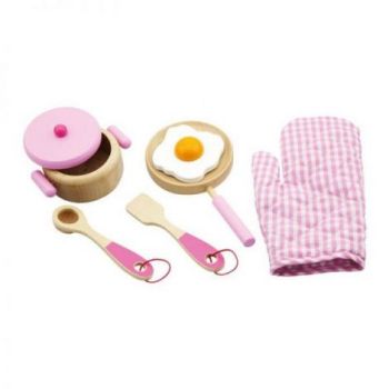 Accesorii de bucatarie din lemn, Viga Toys
