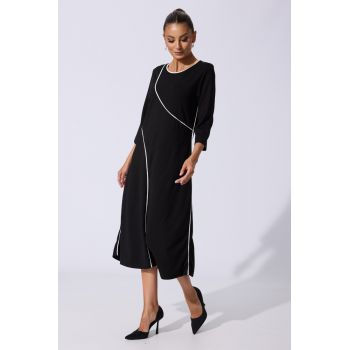 Rochie office Lanka Neagra ieftina la reducere