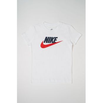 Tricou cu decolteu rotund si imprimeu logo