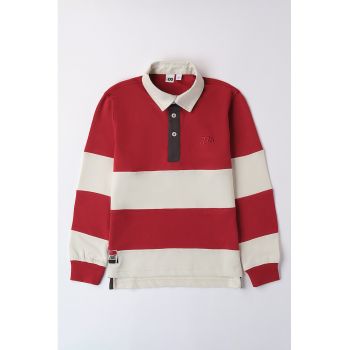 Bluza polo in dungi - din bumbac