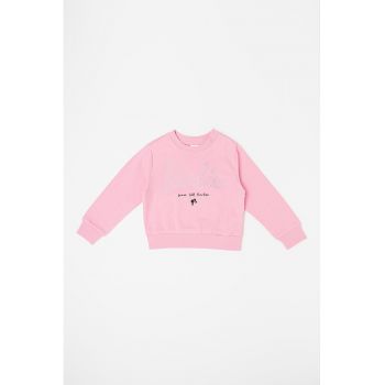 Bluza de trening cu aplicatii text