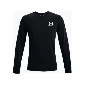 Bluza sport barbati -  UA RIVAL TERRY LC CREW - Bumbac/Poliester - Negru