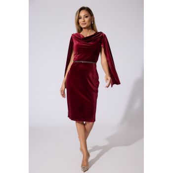 Rochie de ocazie Mirka Bordo ieftina