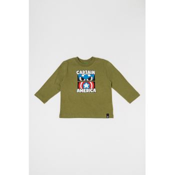 Bluza de bumbac cu imprimeu grafic