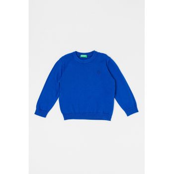 Bluza din tricot cu decolteu la baza gatului