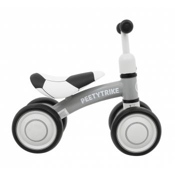 Ride-On pentru copii fara pedale cu 4 roti din plastic SporTrike alb, de la 1 an, inaltime pana la sezut 24 cm, greutate maxima admisa 25 kg