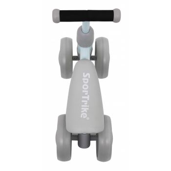 Ride-On pentru copii fara pedale cu 4 roti din plastic SporTrike albastru, de la 1 an, inaltime pana la sezut 24 cm, greutate maxima admisa 25 kg