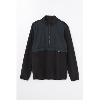 Bluza de trening din fleece cu fermoar scurt Active