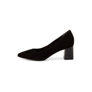 Pantofi de piele cu toc masiv