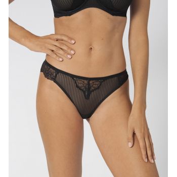 TRIUMPH PEONY FLORALE  Chilot brazilian Negru