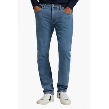 Blugi barbati Daren Zip Fly cu croiala Slim fit si talie medie blaustru okurt