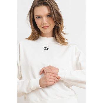 Bluza de trening cu decolteu la baza gatului si maneci cazute Daxandria