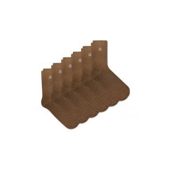 Set 6 perechi - Sosete din bumbac pieptanat -  fara cusatura - respirabile si confortabile