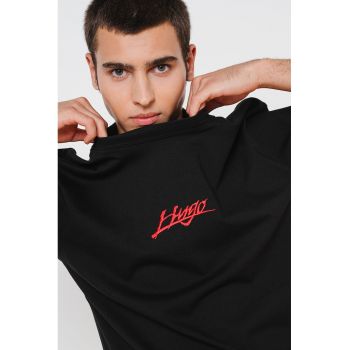 Tricou relaxed fit de bumbac cu logo Dlogotee