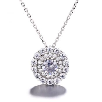 Lantisor argint 925, JW1238, model elegant, placat cu rodiu