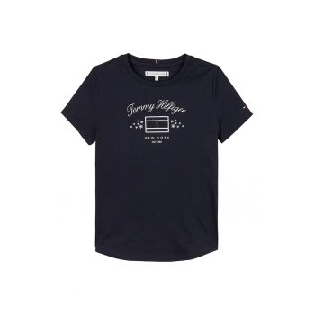 Tricou din amestec de bumbac cu imprimeu logo