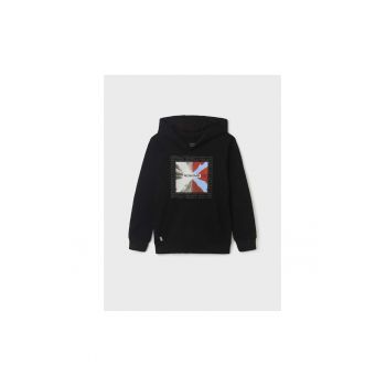 Hanorac Baieti -  302031825 - Bumbac/Poliester/Elastan - Negru