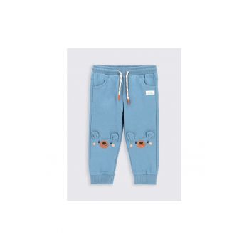 Pantaloni lungi -  301159506 - Bumbac - Albastru