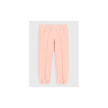 Pantaloni lungi -  301256434 - Bumbac - Roz