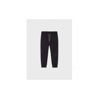 Pantaloni lungi -  302029129 - Bumbac - Elastan - Negru