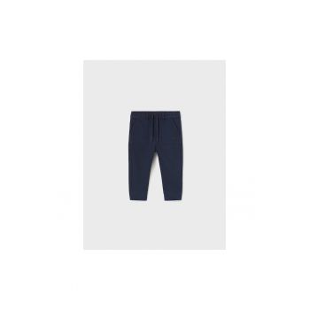 Pantaloni lungi -  Bumbac - Elastan - Albastru marin - 31558