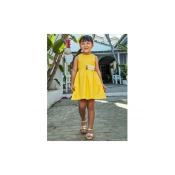 Rochie fete -  302078059 - Bumbac - Galben