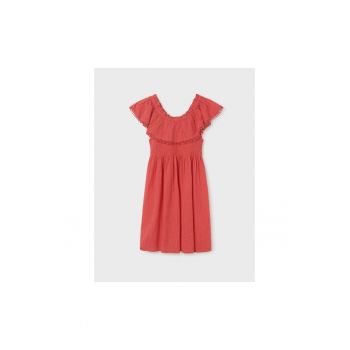 Rochie fete -  302086016 - Bumbac - Coral