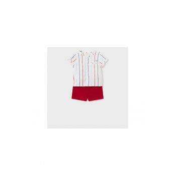 Set camasa si pantaloni scurti copii -  301831815 - In/Bumbac - Rosu
