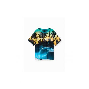 Tricou copii -  302006762 - Bumbac - Albastru marin