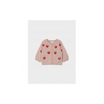 Cardigan fete - 301993896 - Bumbac - Roz Cardigan fete - 301993896 - Bumbac - Roz