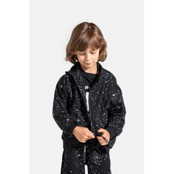 Coccodrillo hanorac de bumbac pentru copii culoarea negru, modelator, WORLD OF PIXEL BOY KIDS