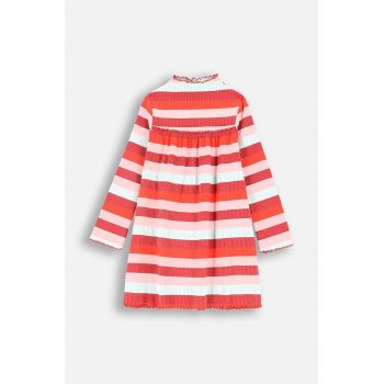 Coccodrillo rochie din bumbac pentru copii culoarea alb, mini, evazati, RODEO GIRL KIDS
