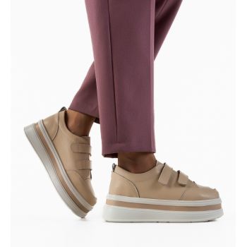 Pantofi Casual Akoste Bej