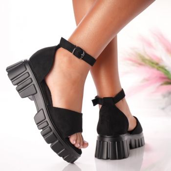 Sandale cu Platforma - F-85 Black