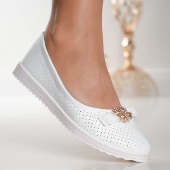 Balerini Klara S108 White ieftini la reducere