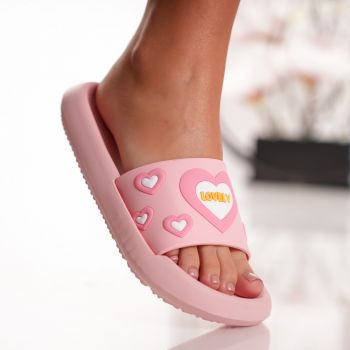 Papuci Heart - 308-1 Pink