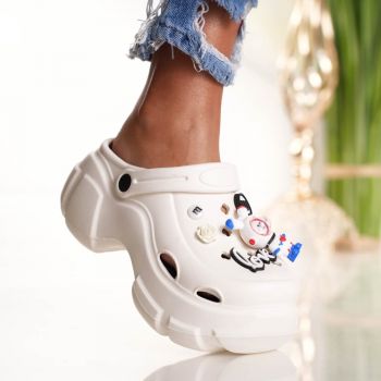 Saboti Krock Fun - YW-106 White ieftini la reducere