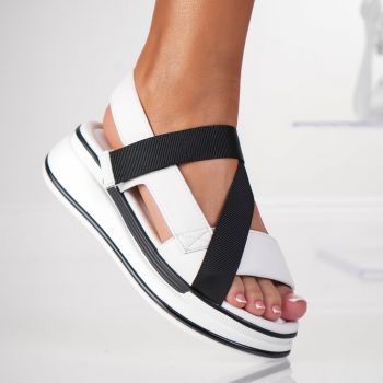 Sandale Casual - 3GZ65 White ieftine la reducere