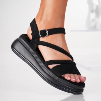 Sandale Casual - 3GZ72 Black ieftine la reducere