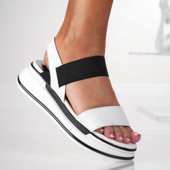 Sandale Casual - 3GZ75 White ieftine la reducere