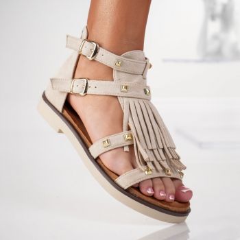 Sandale Casual Ole - 3H27 Beige ieftine la reducere